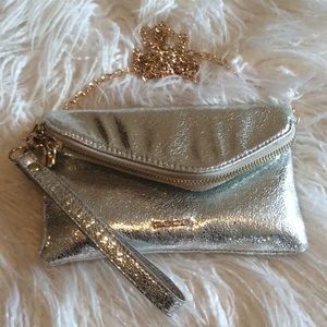 Cute BeBe Silver Wristlet